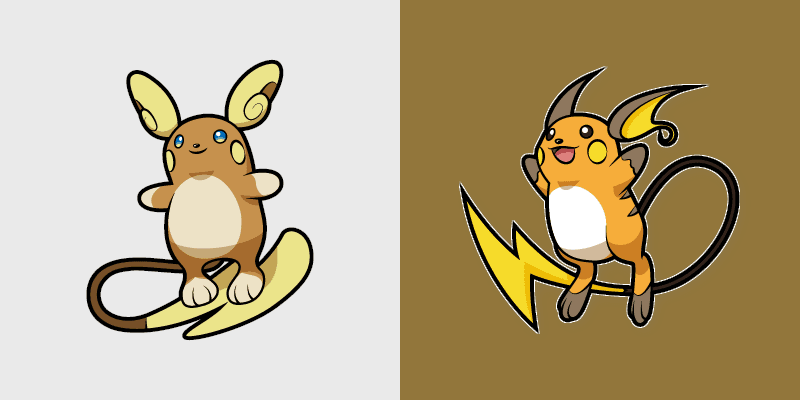 Raichu Solo custom cursor pack preview for Chrome, Edge and Windows
