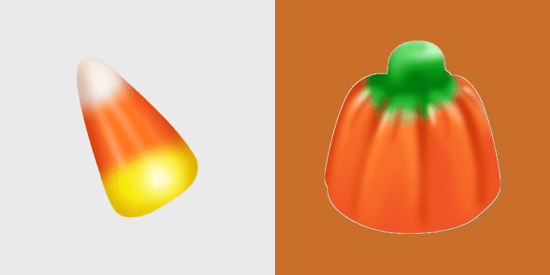 Sweet Candy Pumpkin Mouse Cursor custom cursor pack preview for Chrome, Edge and Windows