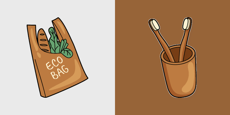 Eco Friendly Two custom cursor pack preview for Chrome, Edge and Windows