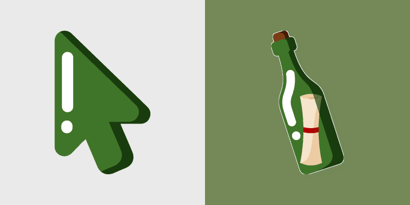 Eco Friendly Minimal custom cursor pack preview for Chrome, Edge and Windows