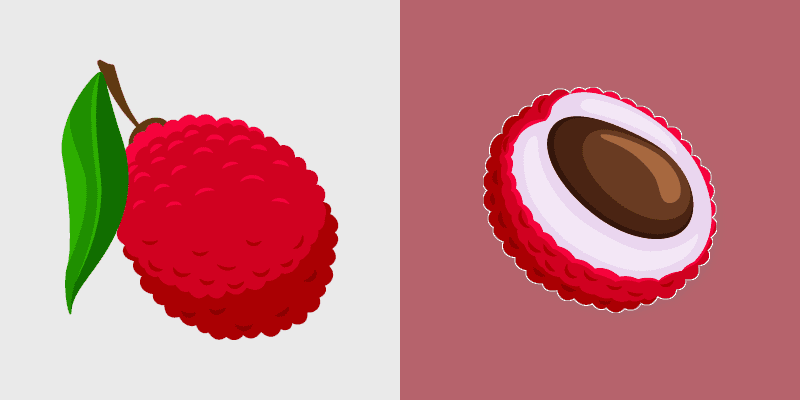 Lychee Delight custom cursor pack preview for Chrome, Edge and Windows
