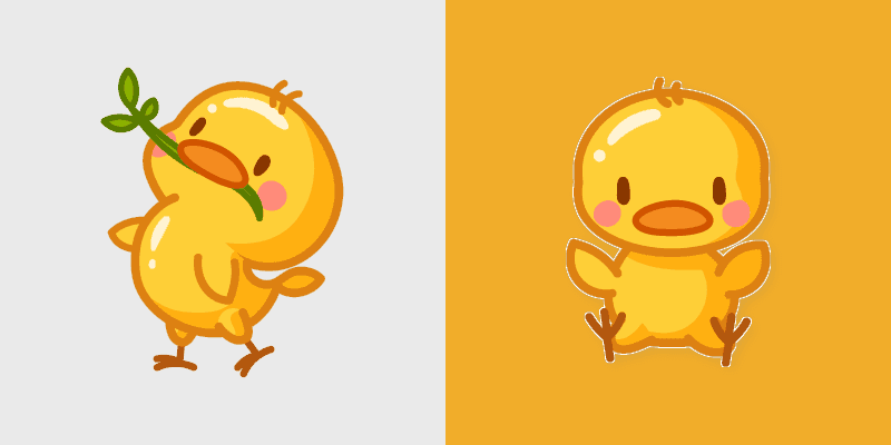 Duck custom cursor pack preview for Chrome, Edge and Windows