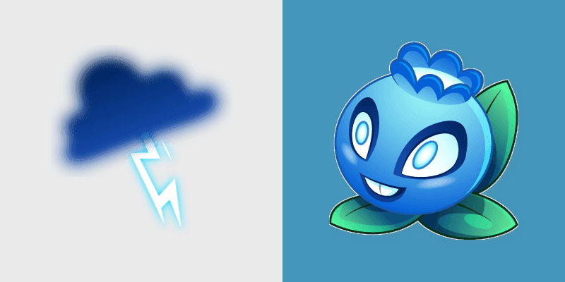 Electric Blueberry custom cursor pack preview for Chrome, Edge and Windows