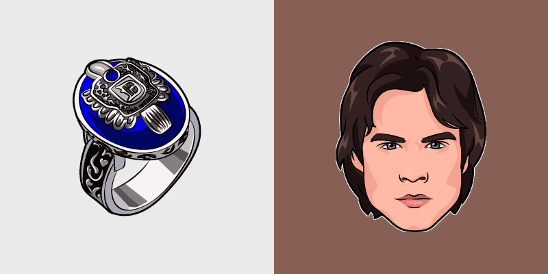 Damon Salvatore custom cursor pack preview for Chrome, Edge and Windows