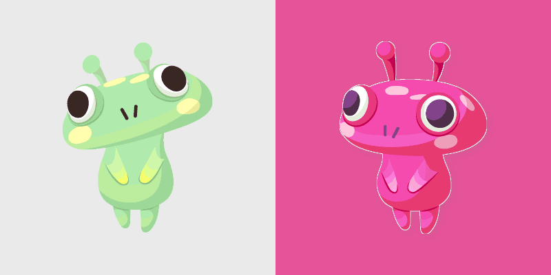 Cute Cursor Collection - Tud and Gleamy Tud custom cursor pack preview for Chrome, Edge and Windows