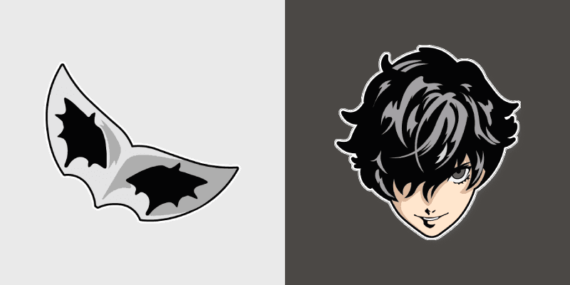 Persona 5 Joker custom cursor pack preview for Chrome, Edge and Windows