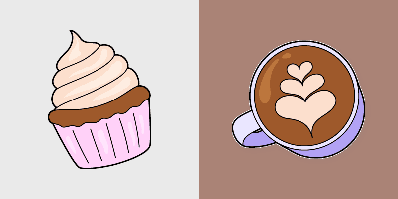 Cappuccino Cupcake custom cursor pack preview for Chrome, Edge and Windows