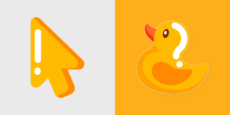 Minimal Style Pure custom cursor pack preview for Chrome, Edge and Windows