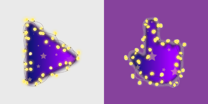 Fairy Lights custom cursor pack preview for Chrome, Edge and Windows