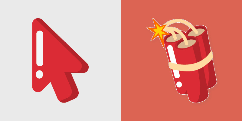 Minimal Dynamite custom cursor pack preview for Chrome, Edge and Windows