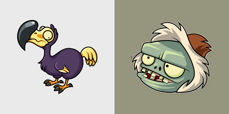 Dodo Rider Zombie custom cursor pack preview for Chrome, Edge and Windows