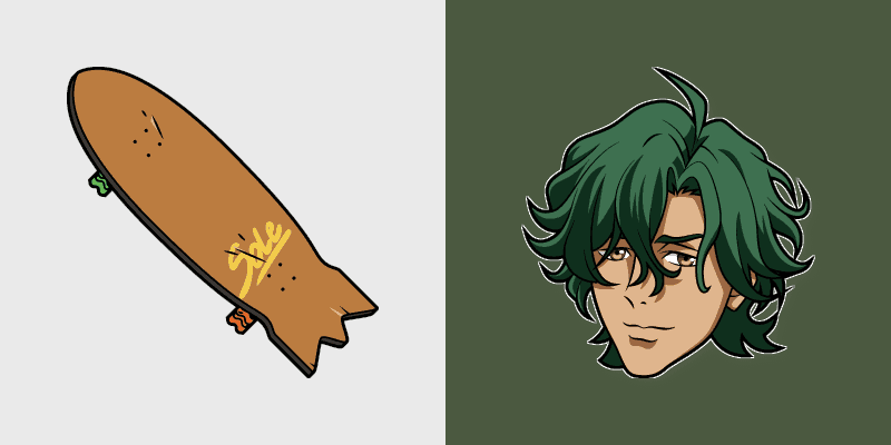 Kojiro Nanjo SK8 custom cursor pack preview for Chrome, Edge and Windows