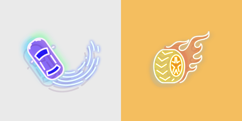 Neon Cute Glow Two custom cursor pack preview for Chrome, Edge and Windows