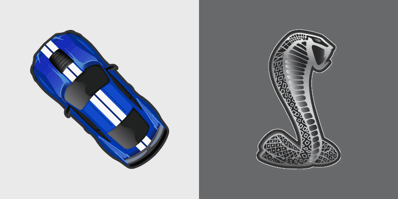 Shelby Mustang GT500 custom cursor pack preview for Chrome, Edge and Windows
