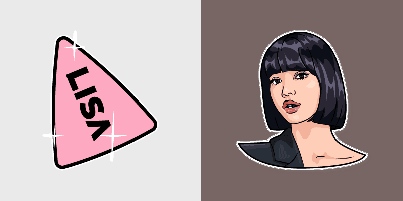 Lisa Blackpink custom cursor pack preview for Chrome, Edge and Windows
