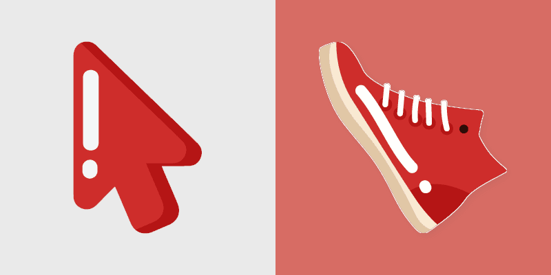 Minimal Sneakers custom cursor pack preview for Chrome, Edge and Windows