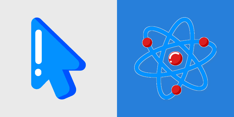 Minimal Atom custom cursor pack preview for Chrome, Edge and Windows
