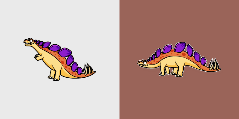Stegosaurus custom cursor pack preview for Chrome, Edge and Windows