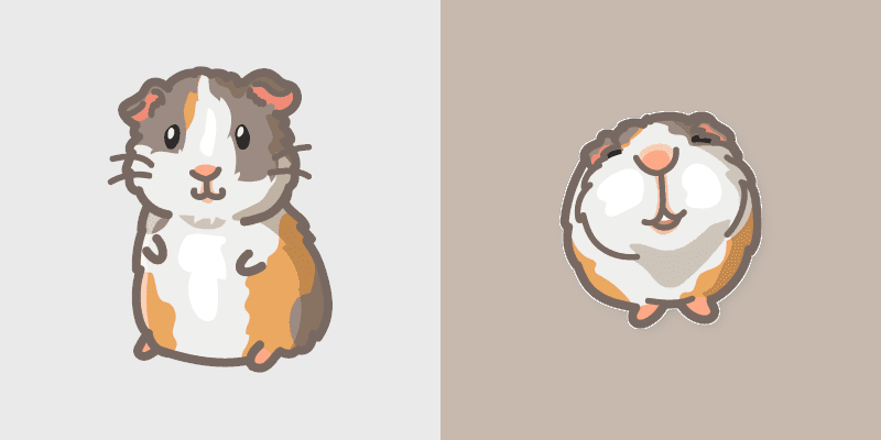 Guinea Pig custom cursor pack preview for Chrome, Edge and Windows