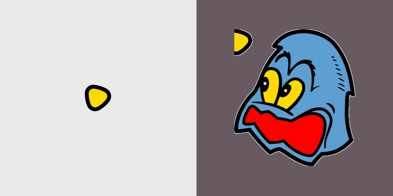 Pac-Man Blue Ghost custom cursor pack preview for Chrome, Edge and Windows