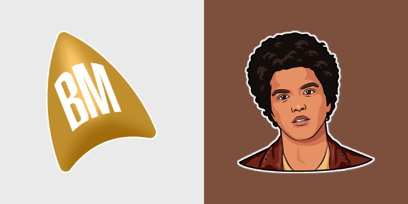 Bruno Mars custom cursor pack preview for Chrome, Edge and Windows