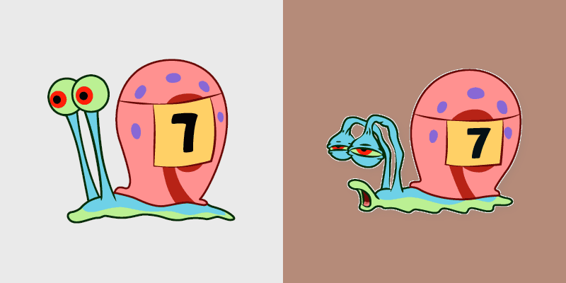 Snail Race Competitor custom cursor pack preview for Chrome, Edge and Windows
