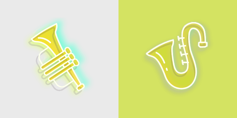 Neon Glow 2 custom cursor pack preview for Chrome, Edge and Windows