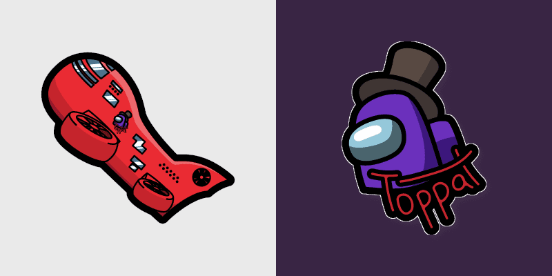 Airship Map Crewmate custom cursor pack preview for Chrome, Edge and Windows