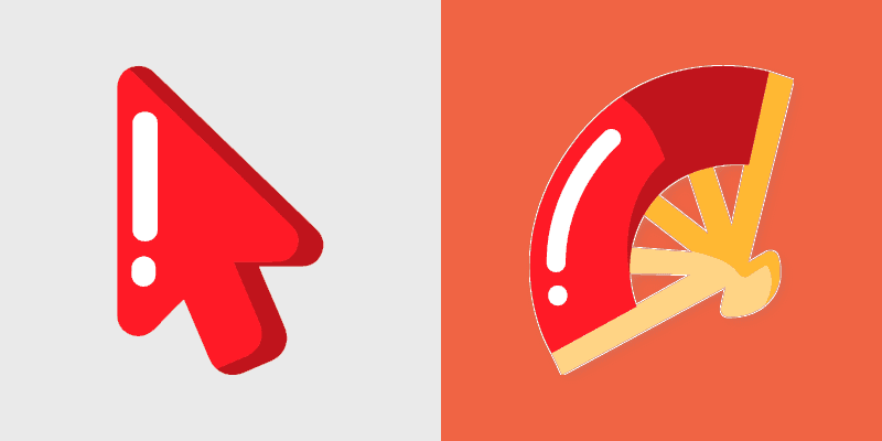 Hand Fan Minimal custom cursor pack preview for Chrome, Edge and Windows