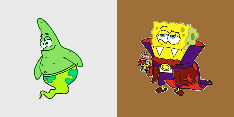 Curse of Bikini Bottom custom cursor pack preview for Chrome, Edge and Windows