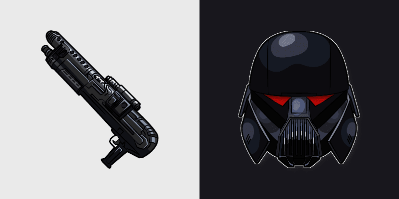 Dark Trooper And Blaster Rifle custom cursor pack preview for Chrome, Edge and Windows