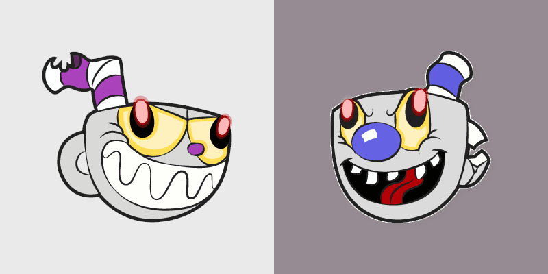 Cute Cursor Pack with Cuphead Evil Duo preview for Chrome, Edge and Windows