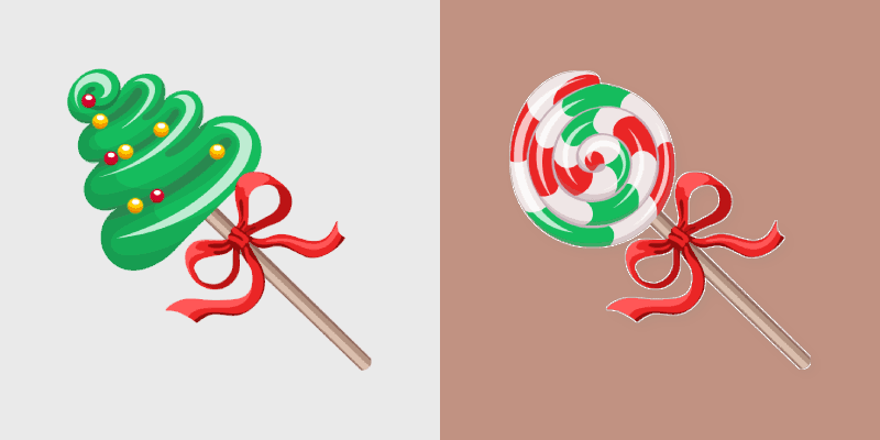 Christmas Candies custom cursor pack preview for Chrome, Edge and Windows