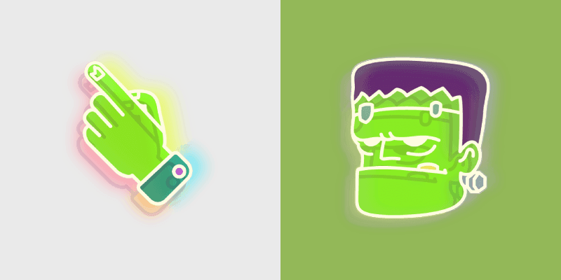 Frankenstein custom cursor pack preview for Chrome, Edge and Windows