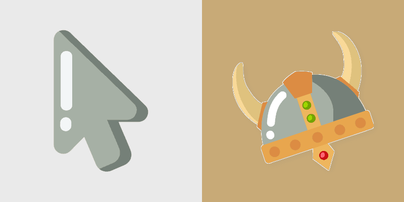 Viking Warrior Minimal custom cursor pack preview for Chrome, Edge and Windows