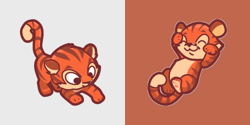 Majestic Tiger custom cursor pack preview for Chrome, Edge and Windows