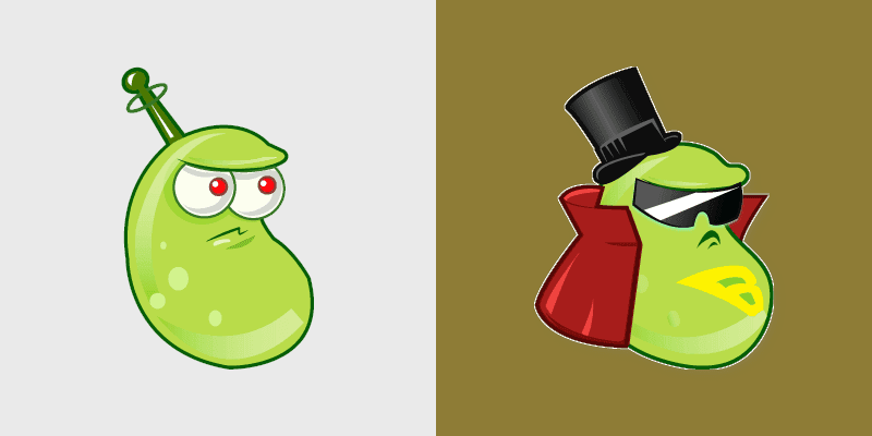 PvZ Cute Pack One B custom cursor pack preview for Chrome, Edge and Windows