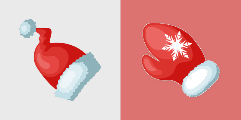 Santa Hat & Gloves custom cursor pack preview for Chrome, Edge and Windows