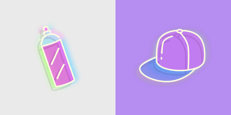 Neon Cute Glow One custom cursor pack preview for Chrome, Edge and Windows