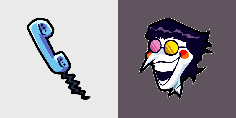 Spamton & Phone custom cursor pack preview for Chrome, Edge and Windows