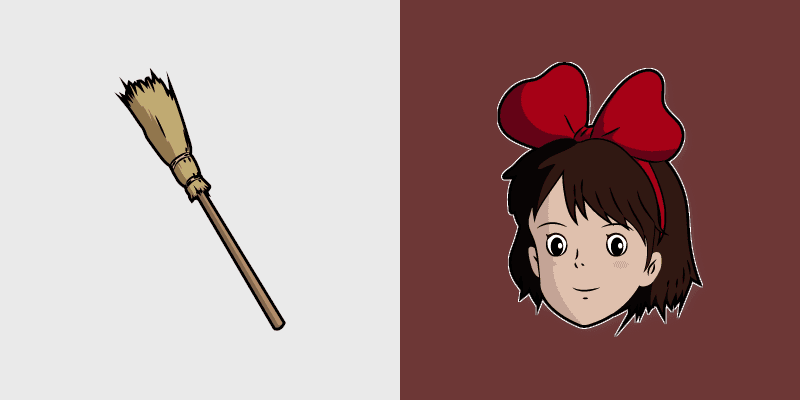 Kiki Broomstick custom cursor pack preview for Chrome, Edge and Windows