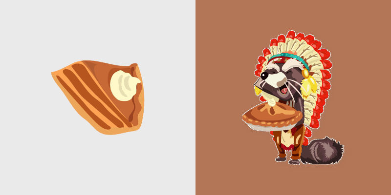 Raccoon Pie custom cursor pack preview for Chrome, Edge and Windows