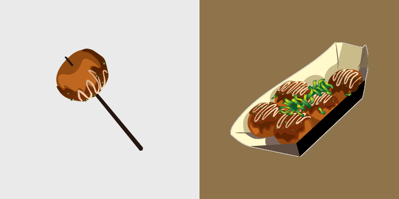 Tasty Takoyaki custom cursor pack preview for Chrome, Edge and Windows