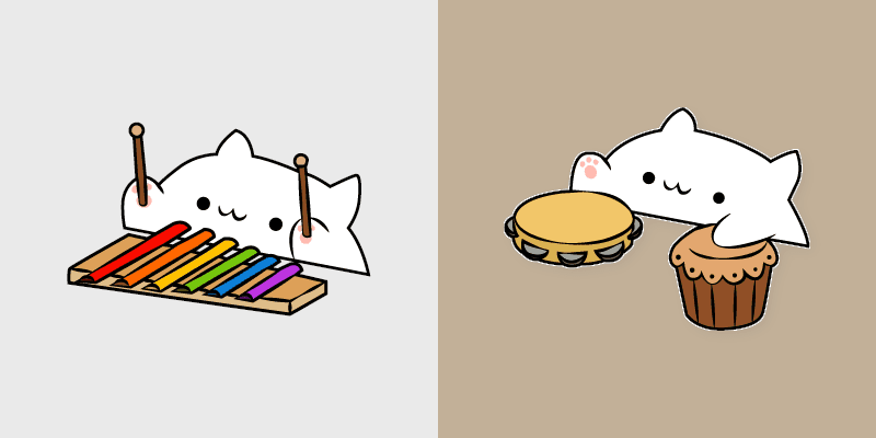Bongo Cat Percussion custom cursor pack preview for Chrome, Edge and Windows