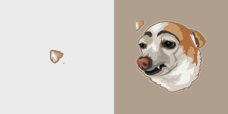 Chihuahua custom cursor pack preview for Chrome, Edge and Windows