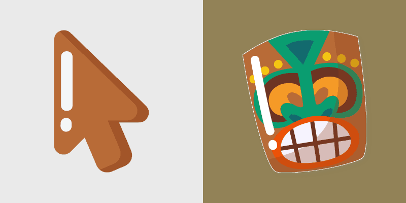 Tiki Minimal custom cursor pack preview for Chrome, Edge and Windows