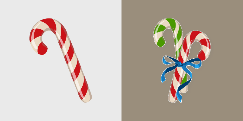 Candy Cane custom cursor pack preview for Chrome, Edge and Windows