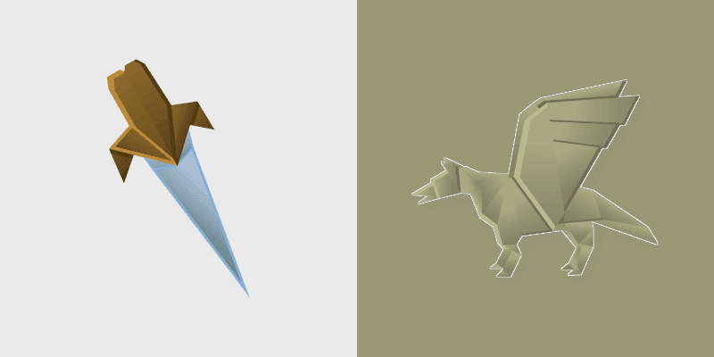 Origami Winged Wolf custom cursor pack preview for Chrome, Edge and Windows