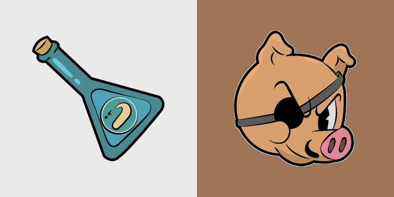 Cute Cuphead custom cursor pack preview for Chrome, Edge and Windows