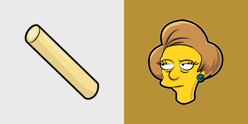 Edna Krabappel custom cursor pack preview for Chrome, Edge and Windows